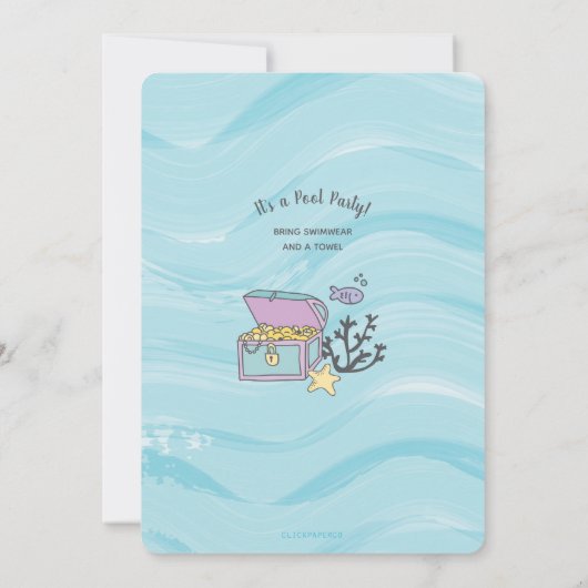 Donkere Huid Paarse Zeemeermin met Dolfijn Verjaar Kaart (Achterkant)