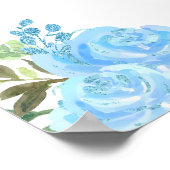 Donkere huid Princess Blue Quinceanera Welkom Poster (Hoek)