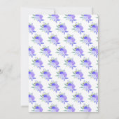 Donkere Huid Princess Paarse Bloemen Sweet Sixteen Kaart (Achterkant)