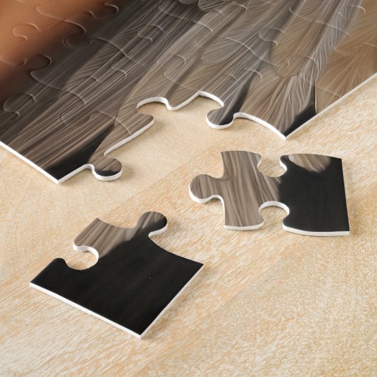 Donkere Huid Zwart Meisje Engel Angelcore Legpuzzel (Zijkant)