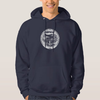 Donkere huiden met witte JIRP-logo Hoodie
