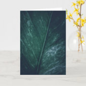 Donkere huidskleur Leaf floral Design Kaart (Gele Bloem)