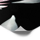 Donkere humeurige bordeaux bloemen welkom teken poster (Hoek)