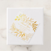 Donkere Humeurige Burgundy Blush Zwarte Bloemige B Bedankjes Labels (Met doos)