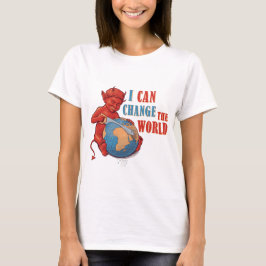 Donkere Humor Duivel Kind Ontwerp T-shirt