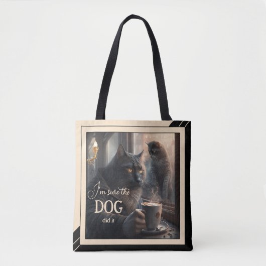 Donkere Humor Funny Cats Tote Bag (Voorkant)