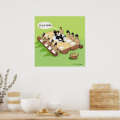 Donkere Humor Grappige Native Amerikaanse Thanksgi Poster (Keuken)