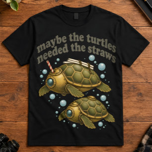 Donkere Humor Misschien Hebben De Schildpadden De T-shirt