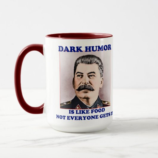 Donkere humor mok (Links)