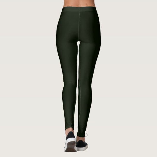 Donkere Hunter Green-Leggings Leggings (Achterkant)