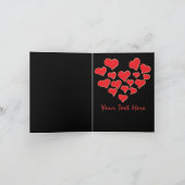 donkere Ich Liebe Dich Valentijnsdag Card Feestdagen Kaart (Binnen)
