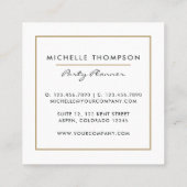 Donkere ijsballers vierkante visitekaartje (Achterkant)