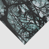 Donkere illustratie van het boslandschap tissuepapier (Detail)