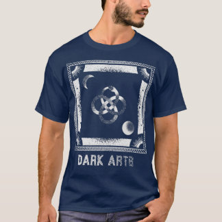 Donkere illustraties occult kunstwerk en symbolen  t-shirt