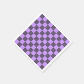 Donkere Indigo en Bleek Violet Checkerboard Servet (Hoek)