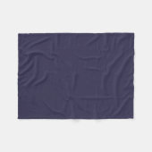 Donkere Indigo Ink Blue Solid Color Print Fleece Deken (Voorkant (Horizontaal))
