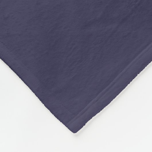 Donkere Indigo Ink Blue Solid Color Print Fleece Deken (Hoek)