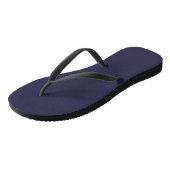 Donkere Indigo Inktblauw Effen Kleur Print Teensli Teenslippers (Schuin)