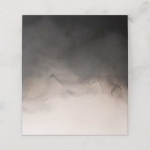 Donkere inkt bruiloft plaatskaartje (Buitenkant ongevouwen)