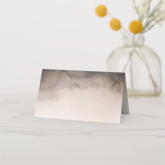 Donkere inkt bruiloft plaatskaartje (Voorkant)