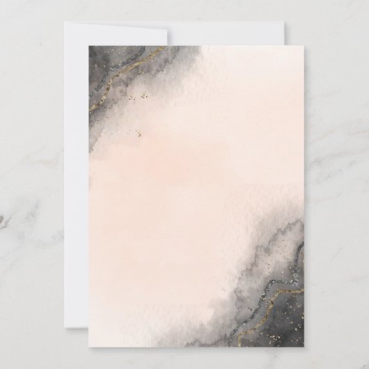 Donkere Inkt Trouw Save the Date (Achterkant)