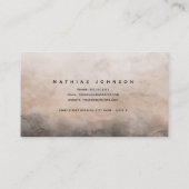 Donkere inkt visitekaartje (Achterkant)