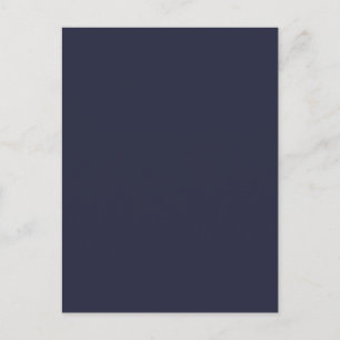 Donkere inktmarineblauw Solid Trend Color Achtergr Briefkaart