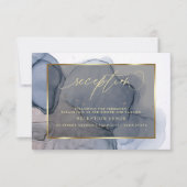 Donkere inktvis, blauwe handschoen, uitnodiging to (Voorkant)