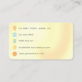 Donkere ioniserende ballonnen Event Planner QR Cod Visitekaartje (Achterkant)