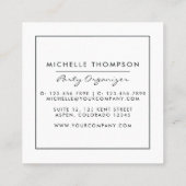 Donkere iriserende ballonnen Evenementencoördinato Vierkante Visitekaartje (Achterkant)