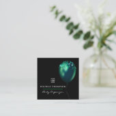 Donkere iriserende ballonnen Evenementencoördinato Vierkante Visitekaartje (Staand voorkant)