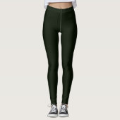 Donkere Jager Groene Leggingen Leggings (Voorkant)