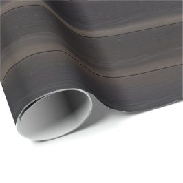 Donkere Japandi Geschroeid Hout Houtskool Minimali Cadeaupapier