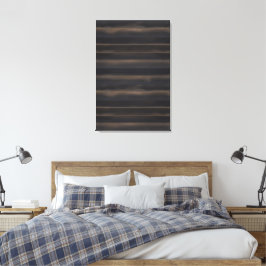 Donkere Japandi Geschroeid Hout Houtskool Minimali Canvas Afdruk