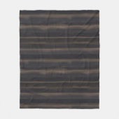 Donkere Japandi Geschroeid Hout Houtskool Minimali Fleece Deken (Voorkant)