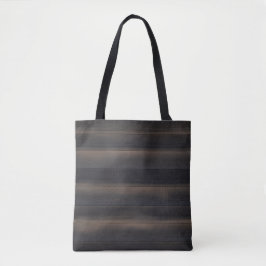 Donkere Japandi Geschroeid Hout Houtskool Minimali Tote Bag