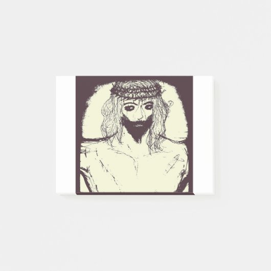 Donkere Jezus zal de wereld redden en de wereld af Post-it® Notes (Voorkant)