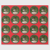 Donkere Junco Kerst Cadeaupapier (Vlak)