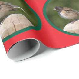 Donkere Junco Kerst Cadeaupapier
