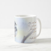 Donkere Junco Psalm 62:5 Koffiemok (Voorkant rechts)
