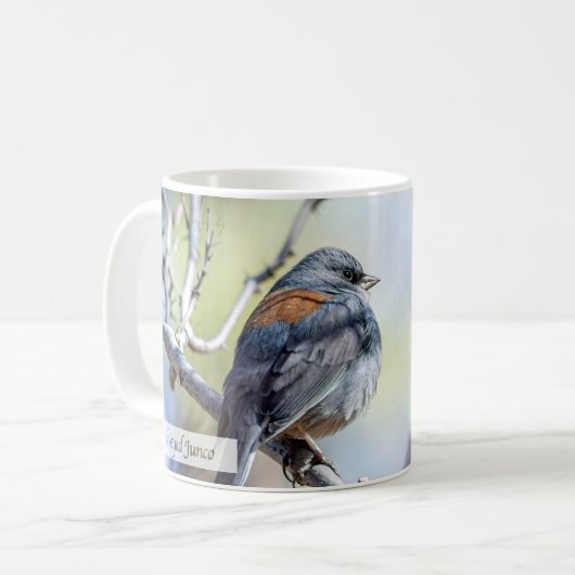 Donkere Junco Psalm 62:5 Koffiemok (Voorkant links)