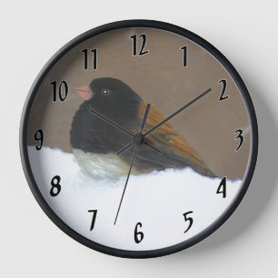 Donkere Junco-schilderijen - originele vogelkunst