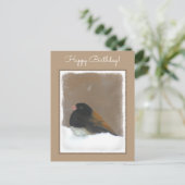 Donkere Junco-schilderijen - originele vogelkunst Briefkaart (Staand voorkant)