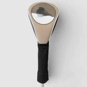 Donkere Junco-schilderijen - originele vogelkunst Golfheadcover