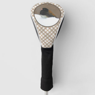 Donkere Junco-schilderijen - originele vogelkunst Golfheadcover