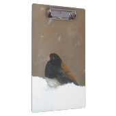 Donkere Junco-schilderijen - originele vogelkunst Klembord (Rechts)