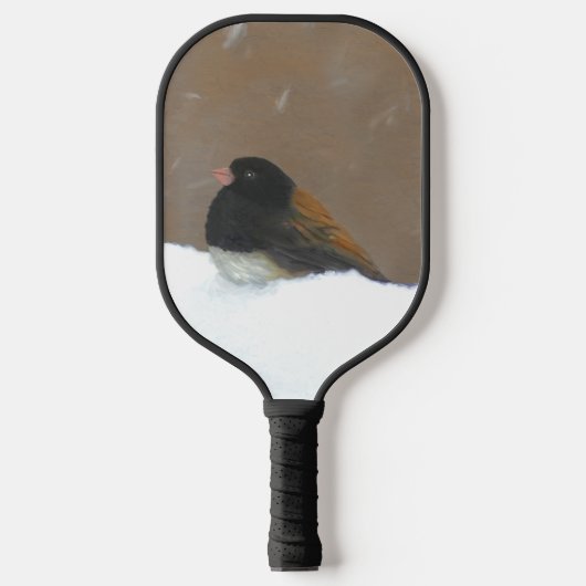Donkere Junco-schilderijen - originele vogelkunst Pickleball Paddle (Voorkant)