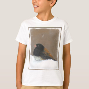Donkere Junco-schilderijen - originele vogelkunst T-shirt