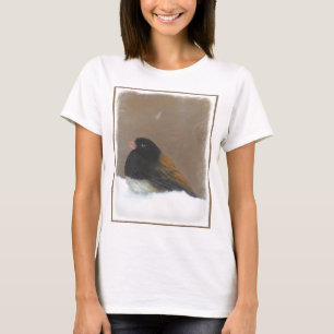 Donkere Junco-schilderijen - originele vogelkunst T-shirt