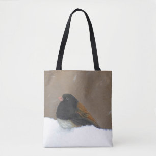 Donkere Junco-schilderijen - originele vogelkunst Tote Bag